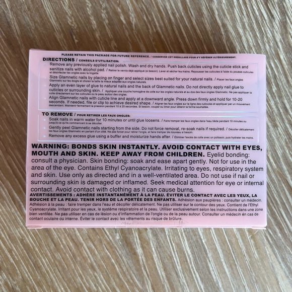 GLAMNETIC press on nail set, short round in Hot Dot - Picture 5 of 5